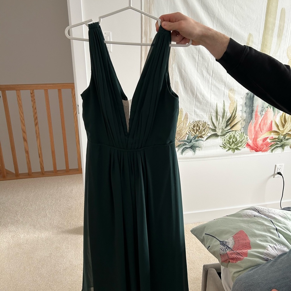 Jenny Packham Emerald Backless Gown